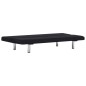 vidaXL Sofá cama de poliéster negro vidaXL Sofá cama de poliéster negro