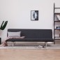vidaXL Sofá cama de poliéster gris oscuro vidaXL Sofá cama de poliéster gris oscuro