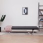 vidaXL Sofá cama de poliéster gris oscuro vidaXL Sofá cama de poliéster gris oscuro