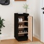 vidaXL Armario zapatero de madera maciza de pino negro 35x35x80 cm vidaXL Armario zapatero de madera maciza de pino negro 35x35x80 cm