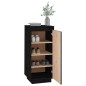vidaXL Armario zapatero de madera maciza de pino negro 35x35x80 cm vidaXL Armario zapatero de madera maciza de pino negro 35x35x80 cm