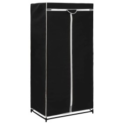 vidaXL Armario negro 75x50x160 cm