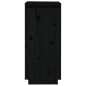 vidaXL Armario zapatero de madera maciza de pino negro 35x35x80 cm vidaXL Armario zapatero de madera maciza de pino negro 35x35x80 cm