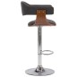 vidaXL Taburetes de cocina 2 unidades madera curvada y tela gris vidaXL Taburetes de cocina 2 unidades madera curvada y tela gris
