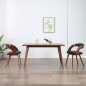 vidaXL Sillas de comedor 2 unidades madera curvada y tela gris oscuro vidaXL Sillas de comedor 2 unidades madera curvada y tela gris oscuro