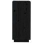 vidaXL Armario zapatero de madera maciza de pino negro 35x35x80 cm vidaXL Armario zapatero de madera maciza de pino negro 35x35x80 cm
