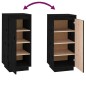 vidaXL Armario zapatero de madera maciza de pino negro 35x35x80 cm vidaXL Armario zapatero de madera maciza de pino negro 35x35x80 cm