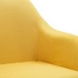 vidaXL Sillas de comedor giratorias 2 unidades tela amarillo vidaXL Sillas de comedor giratorias 2 unidades tela amarillo