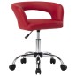 vidaXL Sillas comedor 2 unidades cuero sintético rojo tinto vidaXL Sillas comedor 2 unidades cuero sintético rojo tinto