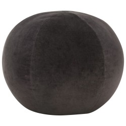 vidaXL Puf de terciopelo de algodón gris antracita 50x35 cm 