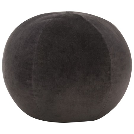 vidaXL Puf de terciopelo de algodón gris antracita 50x35 cm 