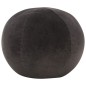 vidaXL Puf de terciopelo de algodón gris antracita 50x35 cm vidaXL Puf de terciopelo de algodón gris antracita 50x35 cm