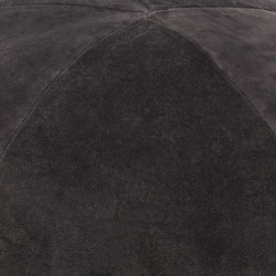 vidaXL Puf de terciopelo de algodón gris antracita 50x35 cm 