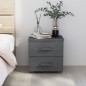 vidaXL Mesita de noche HAMAR pino macizo gris oscuro 40x35x44,5 cm vidaXL Mesita de noche HAMAR pino macizo gris oscuro 40x35x44,5 cm