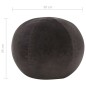 vidaXL Puf de terciopelo de algodón gris antracita 50x35 cm vidaXL Puf de terciopelo de algodón gris antracita 50x35 cm