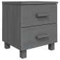 vidaXL Mesita de noche HAMAR pino macizo gris oscuro 40x35x44,5 cm vidaXL Mesita de noche HAMAR pino macizo gris oscuro 40x35x44,5 cm