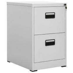 vidaXL Armario archivador de acero gris 46x62x72,5 cm