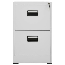 vidaXL Armario archivador de acero gris 46x62x72,5 cm