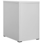 vidaXL Armario archivador de acero gris 46x62x72,5 cm