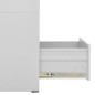 vidaXL Armario archivador de acero gris 46x62x72,5 cm