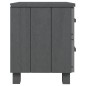 vidaXL Mesita de noche HAMAR pino macizo gris oscuro 40x35x44,5 cm vidaXL Mesita de noche HAMAR pino macizo gris oscuro 40x35x44,5 cm
