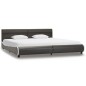 vidaXL Estructura cama y LED cuero sintético gris antracita 180x200 cm vidaXL Estructura cama y LED cuero sintético gris antracita 180x200 cm