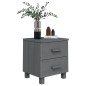 vidaXL Mesita de noche HAMAR pino macizo gris oscuro 40x35x44,5 cm vidaXL Mesita de noche HAMAR pino macizo gris oscuro 40x35x44,5 cm