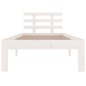 vidaXL Estructura de cama madera maciza blanco 90x200 cm vidaXL Estructura de cama madera maciza blanco 90x200 cm
