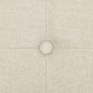 vidaXL Banco de almacenamiento plegable lino sintético crema blanco