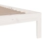 vidaXL Estructura de cama madera maciza blanco 90x200 cm vidaXL Estructura de cama madera maciza blanco 90x200 cm