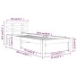 vidaXL Estructura de cama madera maciza blanco 90x200 cm vidaXL Estructura de cama madera maciza blanco 90x200 cm