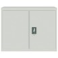 vidaXL Armario archivador de acero gris claro 90x40x70 cm