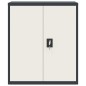 vidaXL Armario archivador de acero gris antracita y blanco 90x40x105cm