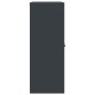 vidaXL Armario archivador de acero gris antracita y blanco 90x40x105cm