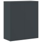 vidaXL Armario archivador de acero gris antracita y blanco 90x40x105cm
