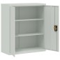 vidaXL Armario archivador de acero gris claro 90x40x105 cm