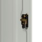 vidaXL Armario archivador de acero gris claro 90x40x105 cm