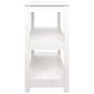 vidaXL Mesa consola de madera maciza de pino blanco 110x40x74 cm