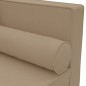 vidaXL Sofá diván cojines y cojín de cabeza cuero sintético capuchino vidaXL Sofá diván cojines y cojín de cabeza cuero sintético capuchino