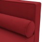 vidaXL Sofá diván con cojines y cojín de cabeza terciopelo rojo tinto vidaXL Sofá diván con cojines y cojín de cabeza terciopelo rojo tinto