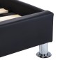 vidaXL Estructura de cama con LED cuero sintético negro 180x200 cm vidaXL Estructura de cama con LED cuero sintético negro 180x200 cm