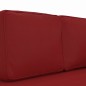 vidaXL Sofá diván cojines y cojín de cabeza cuero sintético rojo tinto vidaXL Sofá diván cojines y cojín de cabeza cuero sintético rojo tinto