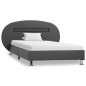 vidaXL Estructura de cama con LED de cuero sintético gris 90x200 cm vidaXL Estructura de cama con LED de cuero sintético gris 90x200 cm