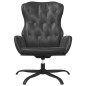 vidaXL Sillón de relax de cuero sintético negro