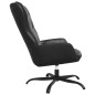 vidaXL Sillón de relax de cuero sintético negro
