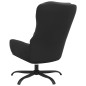 vidaXL Sillón de relax de cuero sintético negro