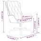 vidaXL Sillón de relax de cuero sintético negro