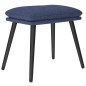 vidaXL Reposapiés de tela azul 45x29,5x35 cm vidaXL Reposapiés de tela azul 45x29,5x35 cm