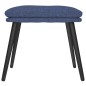 vidaXL Reposapiés de tela azul 45x29,5x35 cm vidaXL Reposapiés de tela azul 45x29,5x35 cm