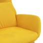 vidaXL Sillón de relax de terciopelo amarillo mostaza vidaXL Sillón de relax de terciopelo amarillo mostaza